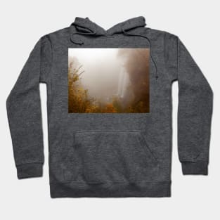 Foggy Dreamlike Fall Colored Waterfall Hoodie